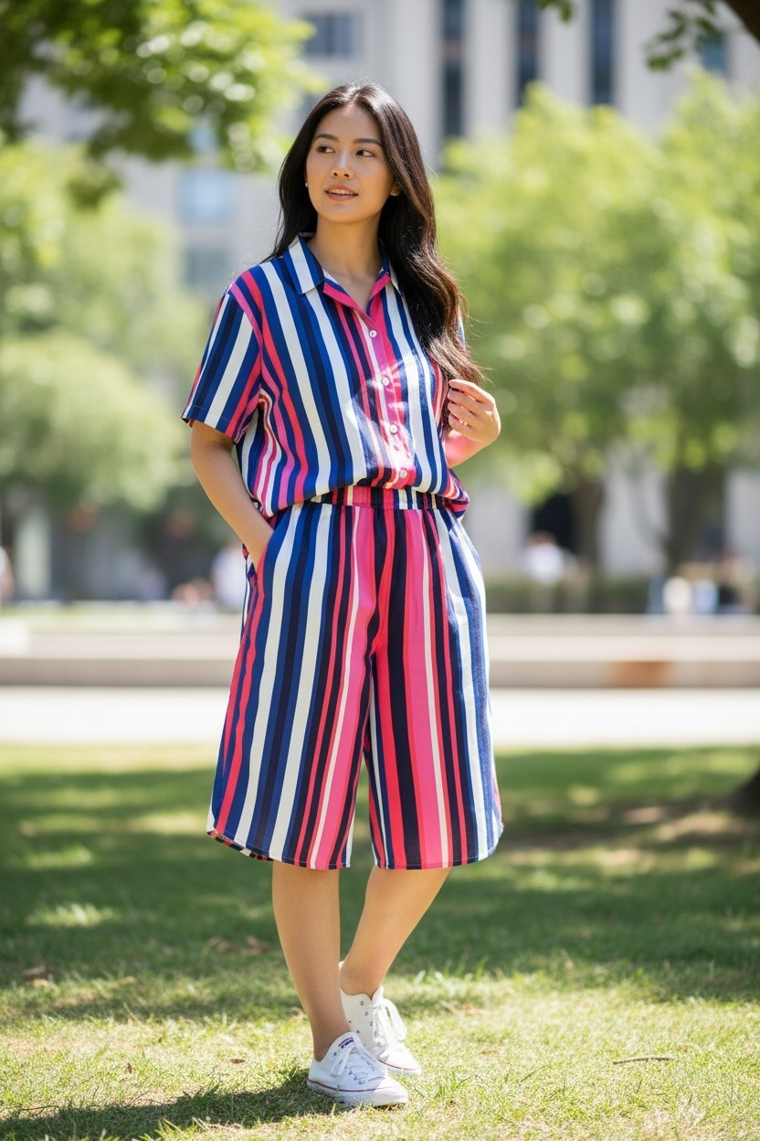 Vibrant, two-piece matching set